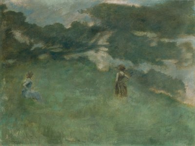 Die Einsiedlerdrossel von Thomas Wilmer Dewing